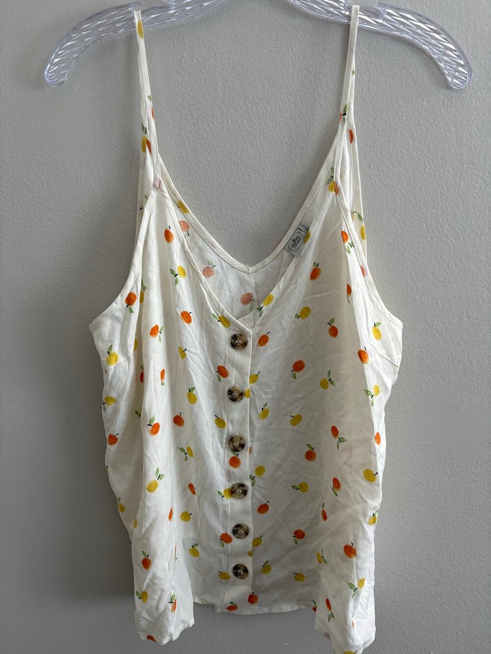 Paper Crane Women’s Blouse Tank Top Adjustable Spaghetti Straps Size L